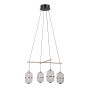 Italux Alani PND-34375-4-BK Lampă cu pendul 4x24W/LED 3000K 1931lm IP20