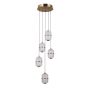 Italux Alani PND-34375-5-HBR Lampă cu pendul 5x28W/LED 3000K 2184lm IP20