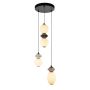 Italux Balos PND-94921-4R-BK Lampă cu pendul 1x19W/LED 3000K 1400lm IP20