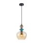 Italux Busco PND-30263-1A-BRO-AMB Lampă cu pendul 1x40W/E27 IP20