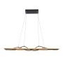 Italux Conato PND-23848-30W-BK-GD Lampă cu pendul 2x35W/LED 3000K 1200lm IP20
