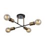 Italux FORMIO PND-4052-4-BL-HBR Lampă de tavan 4x40W/E27 IP20