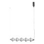Italux Fuente PND-34395-5-BK Lampă cu pendul 5x25W/LED 3000K 1576lm IP20