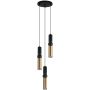 Italux ISIDORA PND-14290-3-BK-BRO Lampă cu pendul 3x25W/GU10 IP20