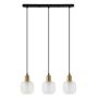 Italux LAMEZIA PND-67594-3-BRO+CL Lampă cu pendul 3x40W/E27 IP20