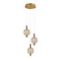 Italux Lenti PND-83631-3-AB-AMB Lampă cu pendul 1x18W/LED 3000K 1340lm IP20