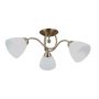 Italux Lugano PND-5643-3-HBR Lampă de tavan 3x40W/E27 IP20