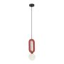 Italux Masso PND-59839-1-RED Lampă cu pendul 1x25W/G9 IP20