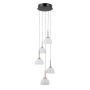 Italux Montiela PND-34374-5-BK Lampă cu pendul 5x25W/LED 3000K 1286lm IP20