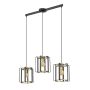 Italux PRIMERO PND-44003-3-BK-GD Lampă cu pendul 3x60W/E27 IP20
