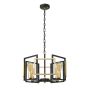 Italux PRIMERO PND-44003-4-BK-GD Lampă cu pendul 4x60W/E27 IP20