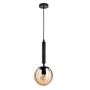 Italux RAVENA PND-2324-1 BK+AMB Lampă cu pendul 1x10W/E27 IP20
