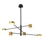 Italux REMDAL PND-16374-6-BK-GD-4K Lampă cu pendul 36W/LED 4000K 2700LM IP20