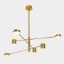 Italux REMDAL PND-16374-6-COP-GD-4K Lampă cu pendul 36W/LED 4000K 2700LM IP20