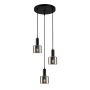 Italux SANTIA PND-65342-3A-BK+SG Lampă cu pendul 3x40W/E27 IP20