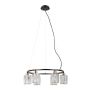 Italux Simona PND-40814-6-BK-HBR Lampă cu pendul 6x40W/E14 IP20