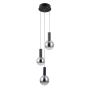 Italux Strela PND-34378-3S-BK Lampă cu pendul 3x15W/LED 3000K 1188lm IP20