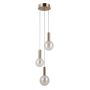 Italux Strela PND-34378-3S-HBR Lampă cu pendul 3x15W/LED 3000K 1188lm IP20