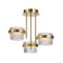 Italux Tiara PND-77362-3-24W-GD Lampă de tavan 3x24W/LED 3000K 2603lm IP20