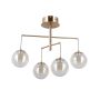 Italux Velada PND-34381-4-HBR Lampă de tavan 4x20W/LED 3000K 1810lm IP20