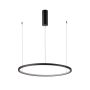 Italux Vinola PND-56135B-060RPP-BK-3KS4K-TRDIMM Lampă cu pendul 1x38W/LED 3000K|4000K 3040lm IP20