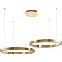 Step Into Design CIRCLE 2in1 DN924-80+80 gold Lampă cu pendul 2x80W/LED 3000K 6400lm IP20