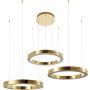 Step Into Design CIRCLE 3in1 DN924-60+60+60 gold Lampă cu pendul 3x80W/LED 3000K 9000lm IP20