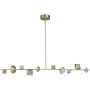 Step Into Design CONE ST-10307-130 gold Lampă de tavan 3x33W/LED 3000K 2640lm IP20
