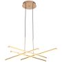 Step Into Design CRISS CROSS ST-MD240406-4 gold Lampă cu pendul 4x48W/LED 3000K 2880lm IP20