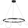 Step Into Design FANTASIA ST-9282R/D60 black Lampă cu pendul 2x34W/LED 3000K 2720lm IP20