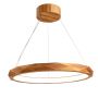 Quintiesse Angular QN-ANGULAR-RING-LED-80-TEAK Lampă cu pendul 1x29W/LED 3000K 1685lm IP20