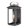 Quintiesse ATWATER QN-ATWATER-M-BK Aplique de perete 1x60W/E27 IP44