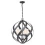 Quintiesse BLACKSMITH QN-BLACKSMITH-4P-OBK Lampă cu pendul 4x40W/E14 IP44