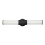 Quintiesse FACET QN-FACET-LED2-BK-BATH Aplique de perete 2x12W/LED 3000k 2160LM IP44