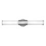 Quintiesse FACET QN-FACET-LED2-PC-BATH Aplique de perete 2x12W/LED 3000k 2160LM IP44