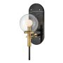 Quintiesse Gilda QN-GILDA-WB1-BK Aplique de perete 1x40W/E14 IP44
