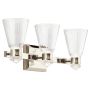 Quintiesse KAYVA QN-KAYVA3-PN Aplique de perete 1x18W/LED 3000k 1440LM IP44