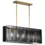 Quintiesse LINARA QN-LINARA-ISLE-BK Lampă cu pendul 5x60W/E27