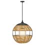 Quintiesse Maddox QN-MADDOX-P-M-BK-CAM Lampă cu pendul 1x60W/E27 IP44