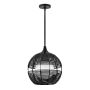 Quintiesse Maddox QN-MADDOX-P-S-BK-BK Lampă cu pendul 1x60W/E27 IP44