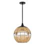 Quintiesse Maddox QN-MADDOX-P-S-BK-CAM Lampă cu pendul 1x60W/E27 IP44