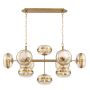 Quintiesse Nottingham QN-NOTTINGHAM-10LP-AB Lampă cu pendul 10x40W/E27 IP20