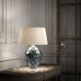 Quintiesse SAMARA QN-SAMARA-TL-BLU Lampă de masă 1x60W/E27+1x7W/GU10 3000K 620LM