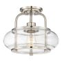 Elstead Lighting QUOIZLE QZ-TRILOGY-SFS-BN Lampă de tavan 1x60W/E27