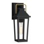 Quoizel Buckley QZ-BUCKLEY-S-MBK Aplique de perete 1x40W/E27 IP44