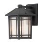 Quoizel Cedar Point QZ-CEDAR-POINT-S-BK Aplique de perete 1x60W/E27 IP44