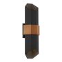 Quoizel Chasm QZ-CHASM-L-BKW Aplique de perete 2x9.5W /LED IP44