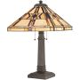 Quoizel FINTON QZ-FINTON-TL Lampă de masă 2x60W/E27