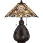 Quoizel INDIA QZ-INDIA-TL Lampă de masă 2x75W/E27