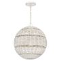 Quoizel Lindendale QZ-LINDENDALE-P-AWH Lampă cu pendul 1x60W/E27 IP44